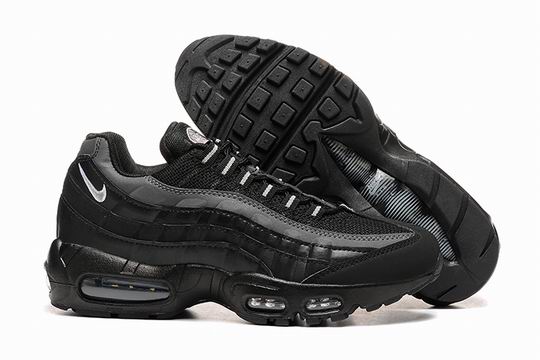 Cheap Nike Air Max 95 Black Grey Men's Shoes-165 - Click Image to Close